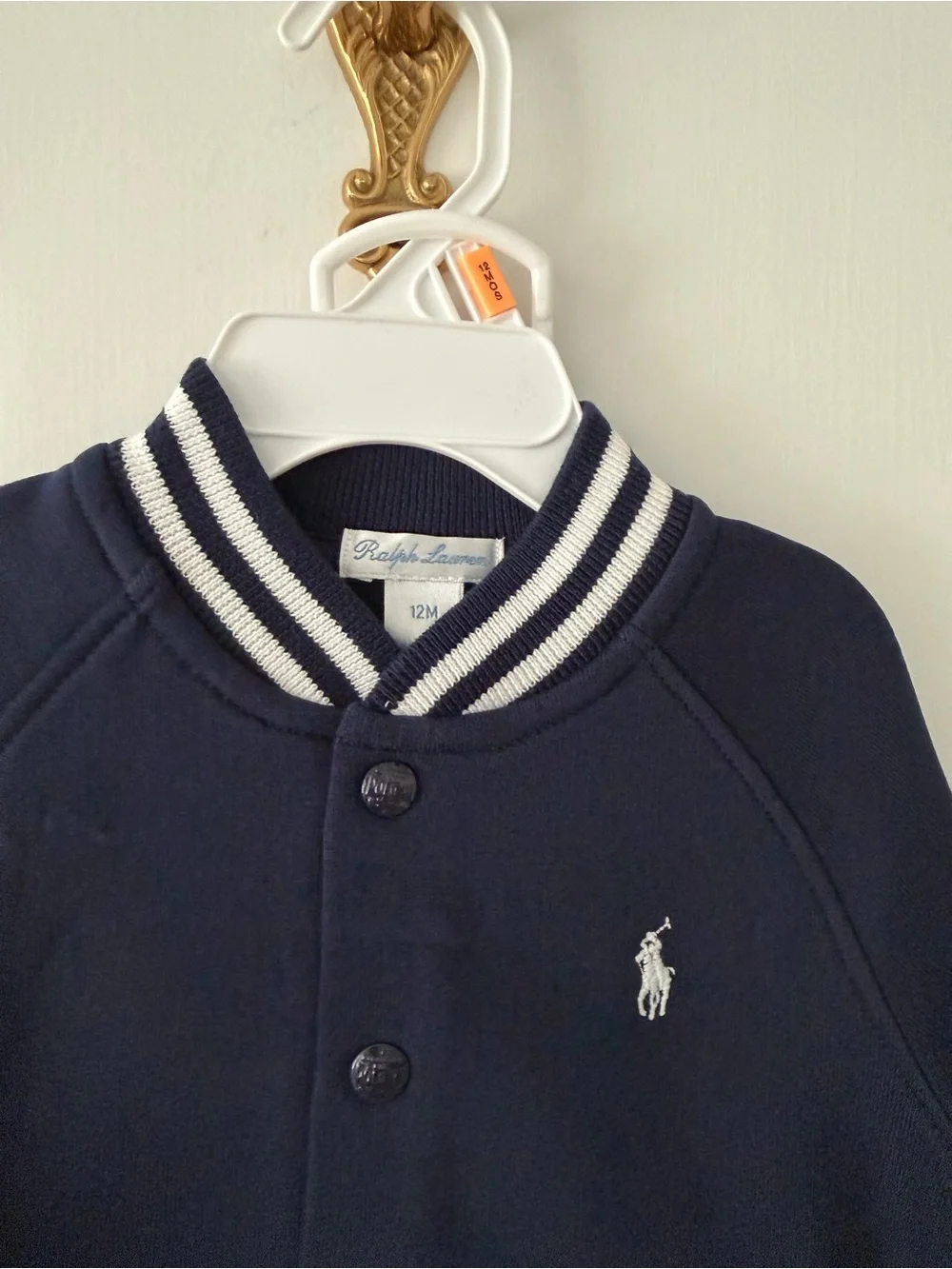 Ralph Lauren Navy & White Striped Baby Jogger Set